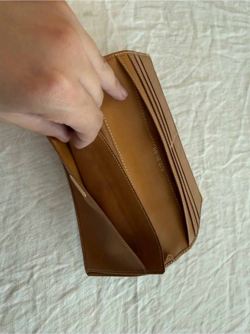 Gucci Brown Monogram Slim Long Wallet with Gold Corners - Picture 5 of 13